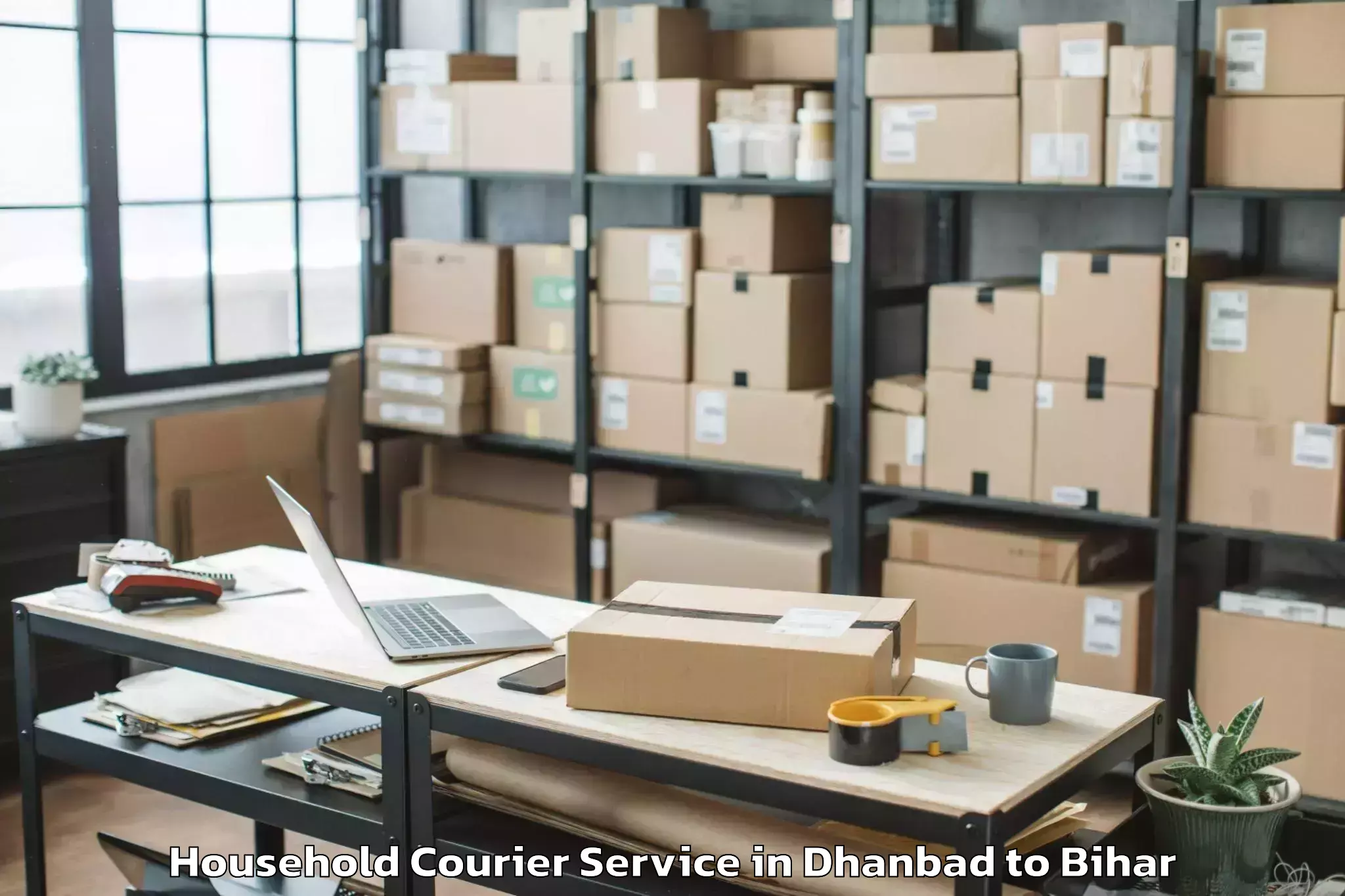 Book Dhanbad to Sugauli Household Courier